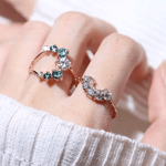Arc White Moissanite Ring - Love Estella