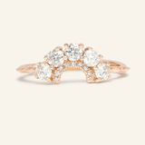 Arc White Moissanite Ring - Love Estella