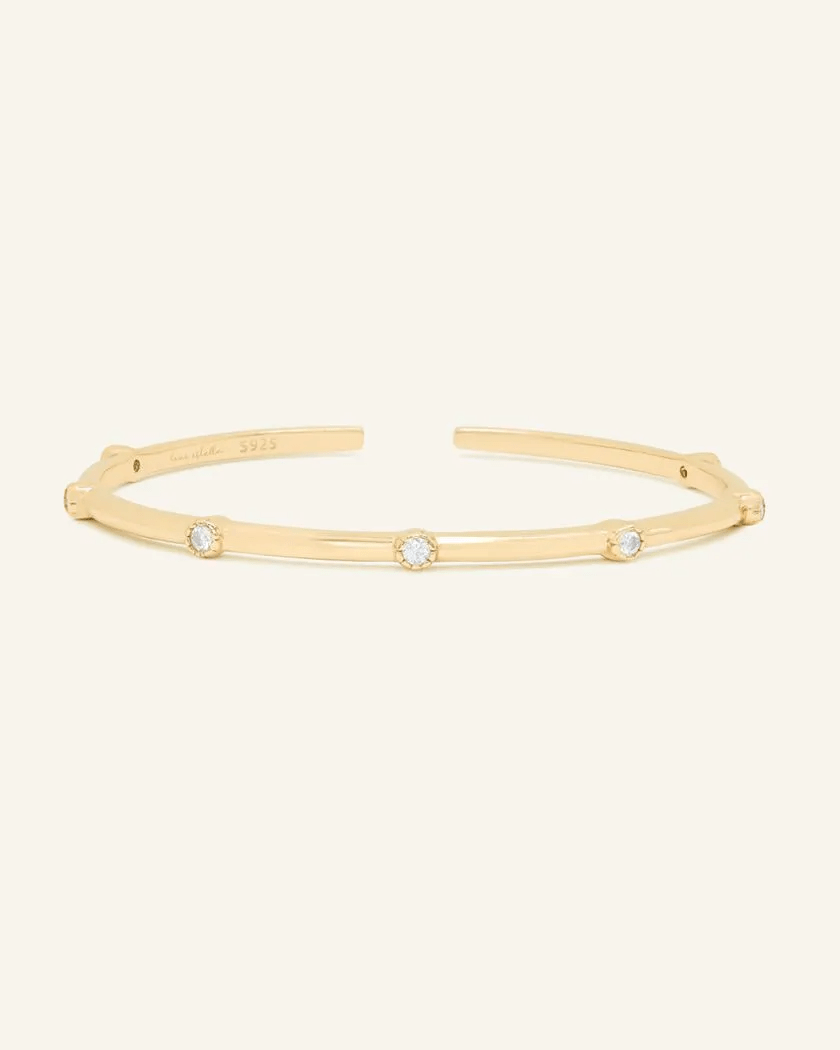 Aria Moissanite Cuff - Love Estella