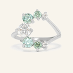 Aurora Crescent Moissanite Ring - Love Estella