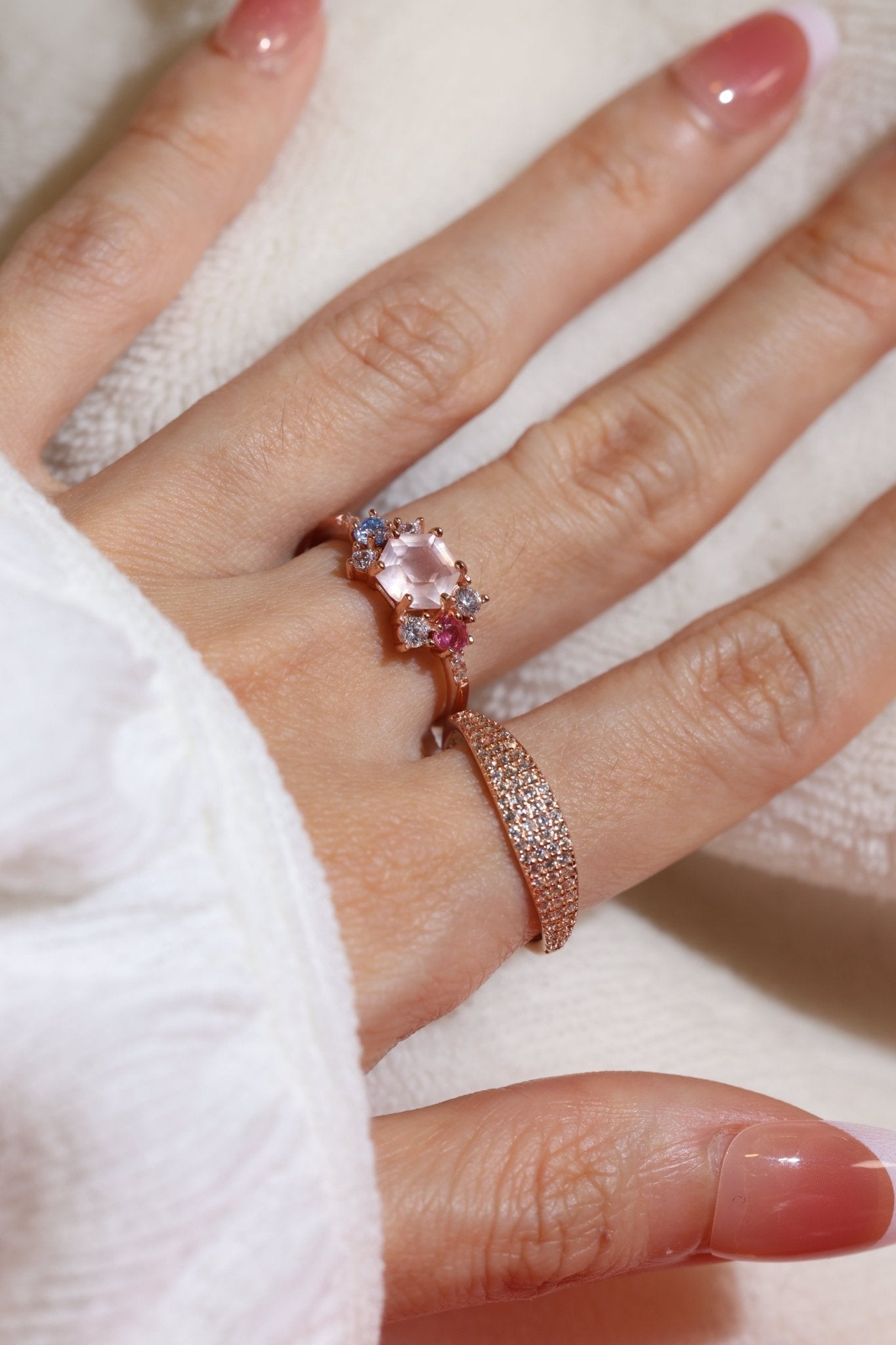Aurora Hex Ring - Love Estella