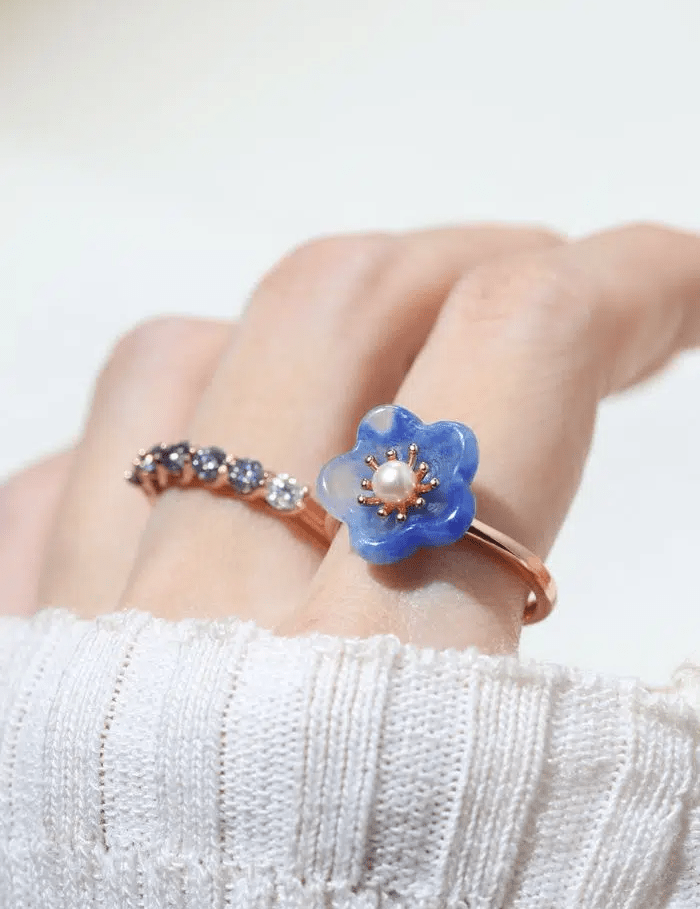 Azure Bloom Ring - Love Estella