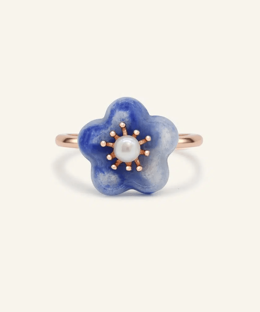 Azure Bloom Ring - Love Estella