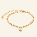 Beaded Heart Bracelet by Elate - Love Estella