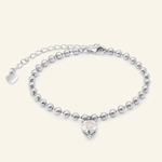 Beaded Heart Bracelet by Elate - Love Estella