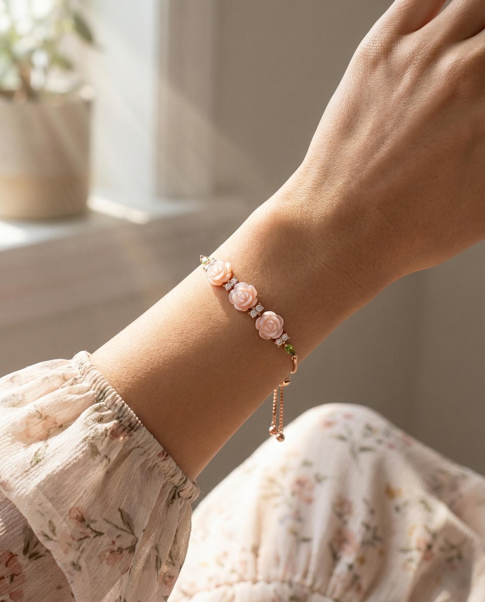 Bed of Roses Slider Bracelet - Love Estella