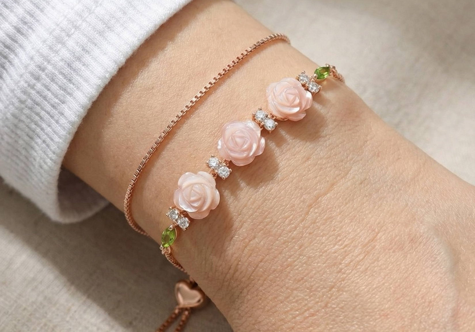 Bed of Roses Slider Bracelet - Love Estella