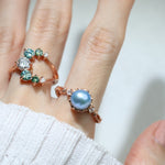 Blue Pearl Ring - Love Estella