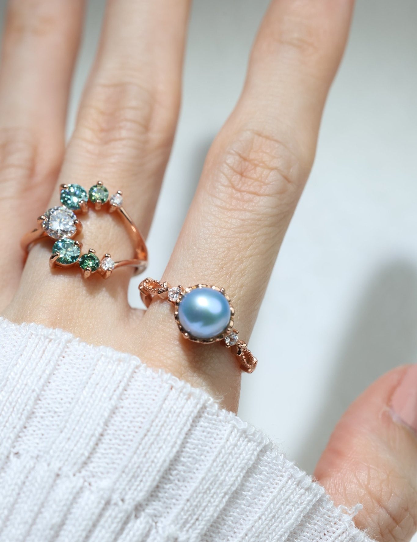 Blue Pearl Ring - Love Estella