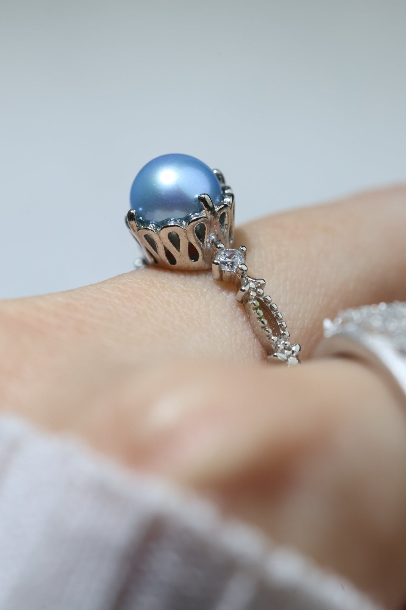 Blue Pearl Ring - Love Estella
