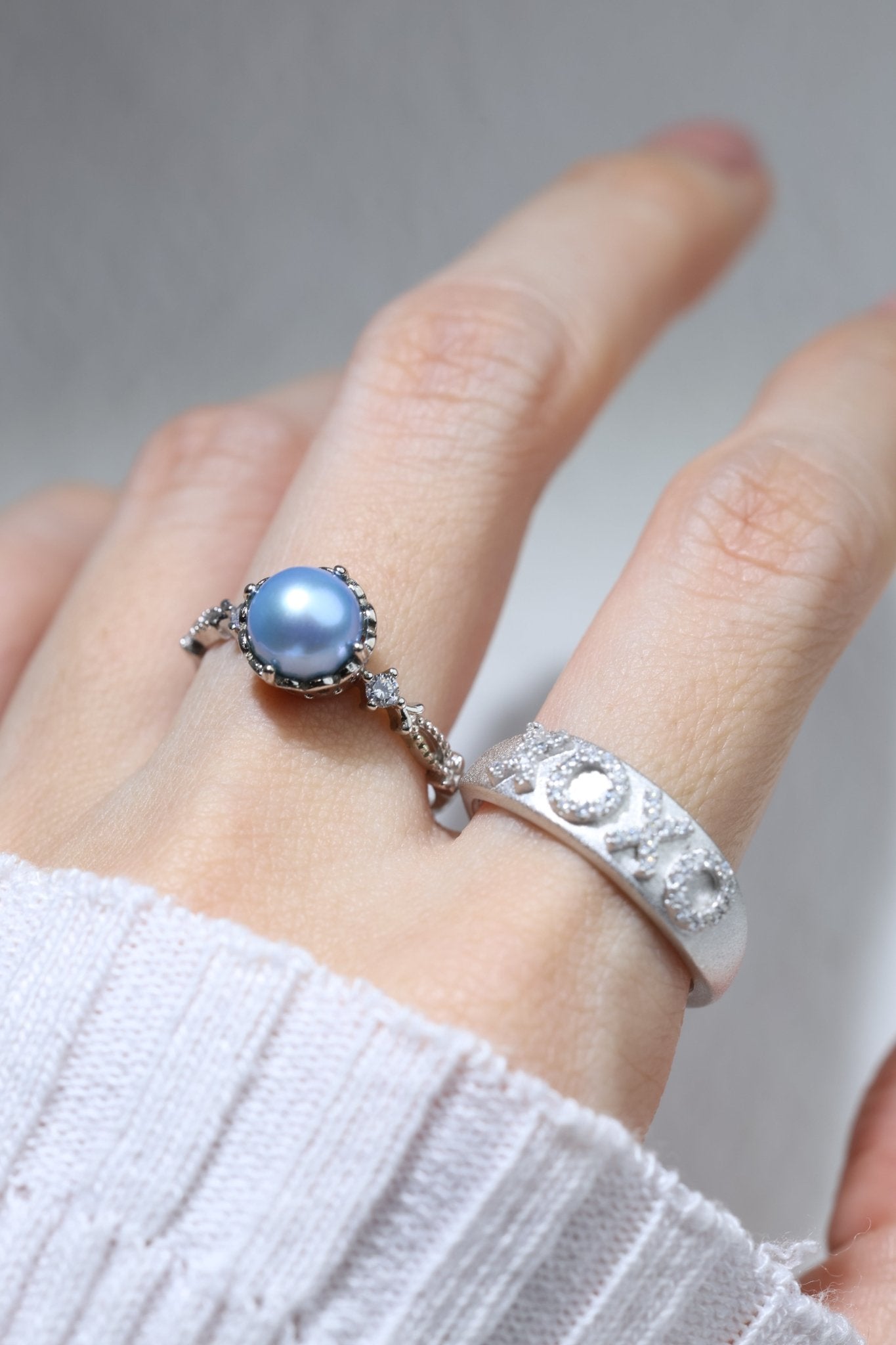 Blue Pearl Ring - Love Estella