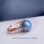 Blue Pearl Ring - Love Estella