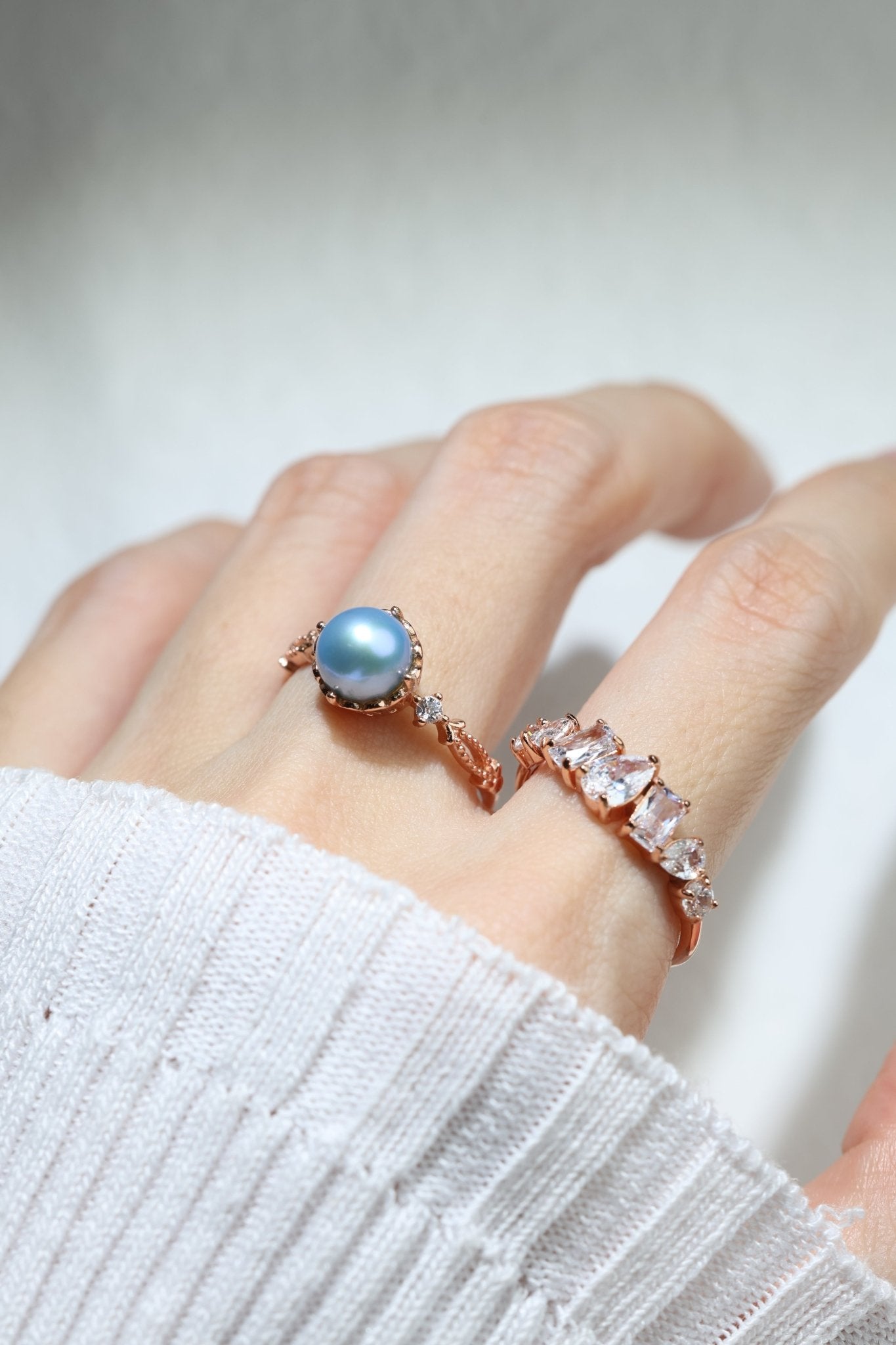 Blue Pearl Ring - Love Estella