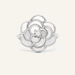 Camellia Flower Ring (Moissanite) - Love Estella