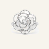 Camellia Flower Ring (Moissanite) - Love Estella