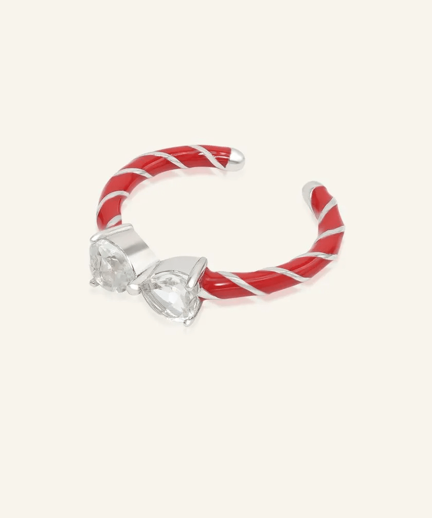Candy Cane Ribbon Ring (Topaz) - Love Estella