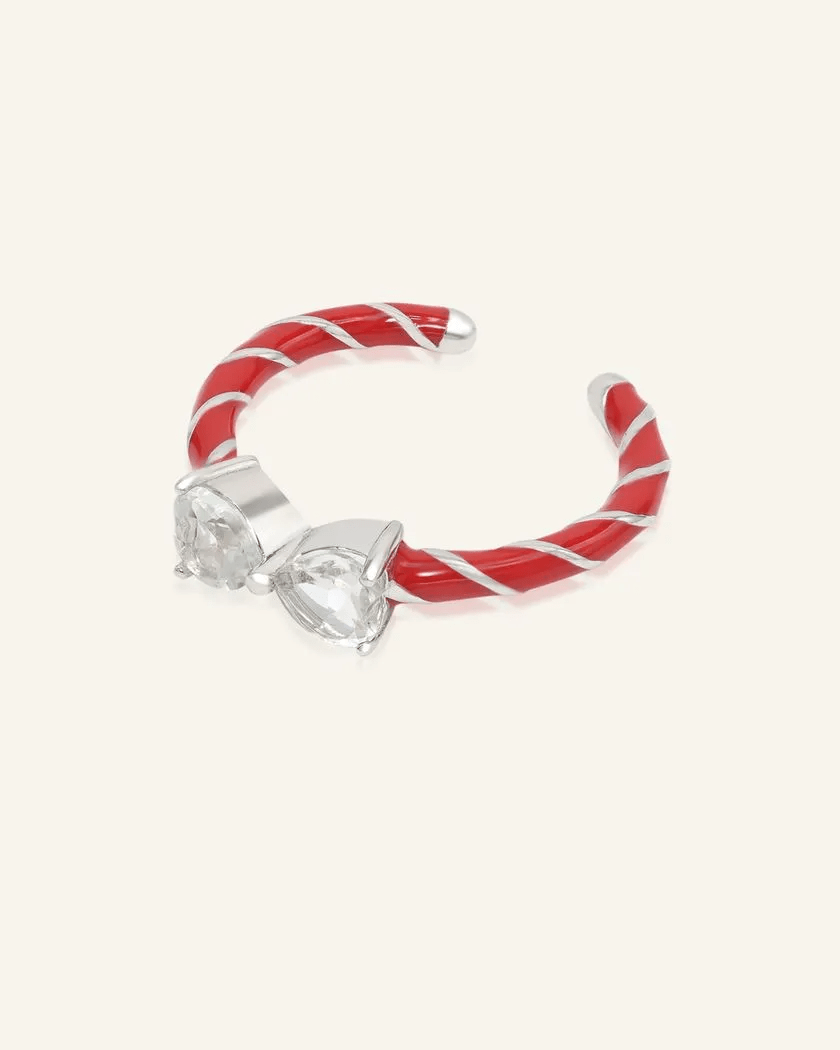 Candy Cane Ribbon Ring (Topaz) - Love Estella