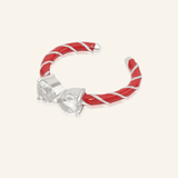 Candy Cane Ribbon Ring (Topaz) - Love Estella