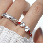 Candy Cane Ribbon Ring (Topaz) - Love Estella