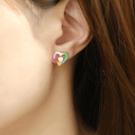 Candy Cane Switch Studs (Moissanite) - Love Estella