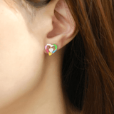 Candy Cane Switch Studs (Moissanite) - Love Estella