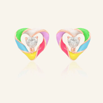 Candy Cane Switch Studs (Moissanite) - Love Estella