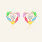 Candy Cane Switch Studs (Moissanite) - Love Estella