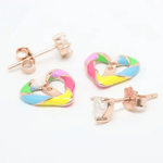 Candy Cane Switch Studs (Moissanite) - Love Estella