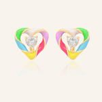 Candy Cane Switch Studs (Moissanite) - Love Estella