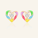 Candy Cane Switch Studs (Moissanite) - Love Estella