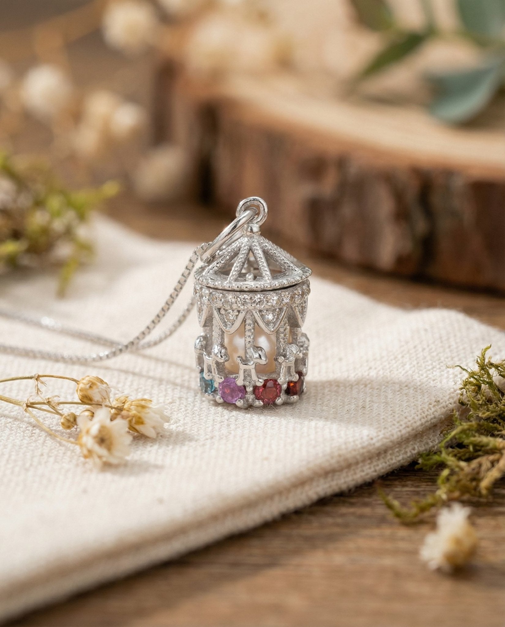 Carousel Pearl Necklace - Love Estella