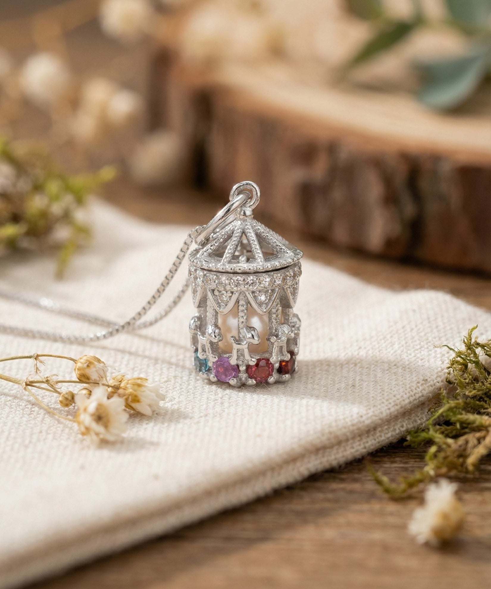 Carousel Pearl Necklace