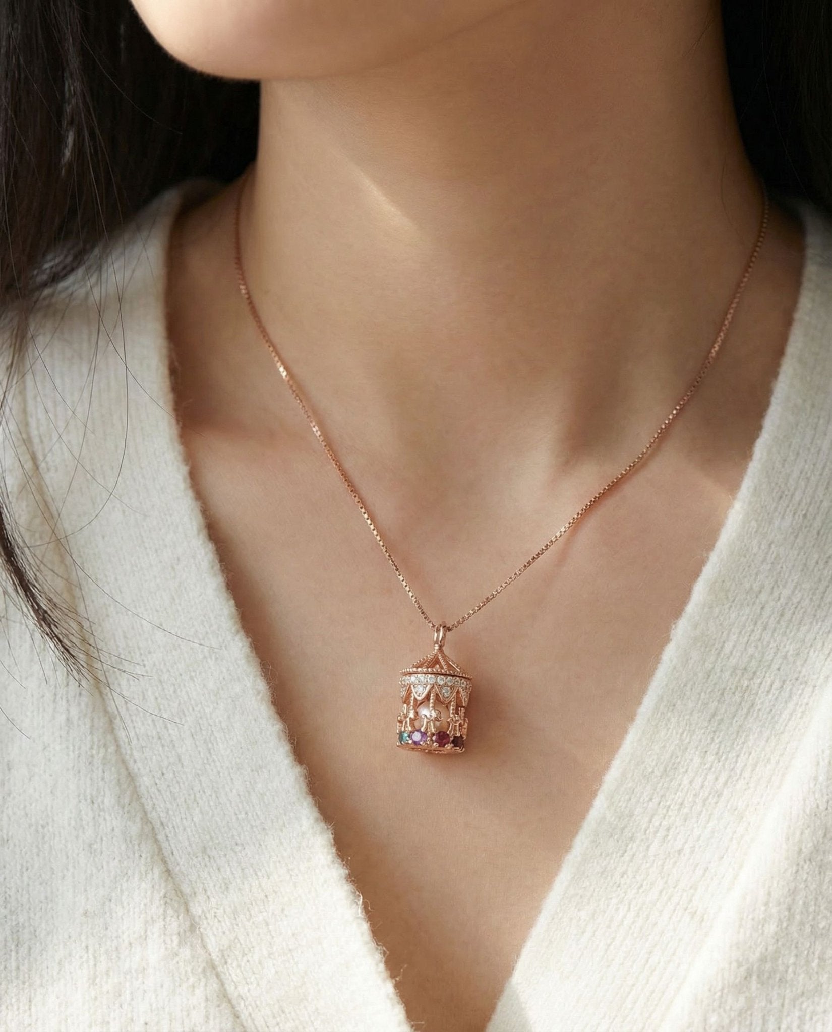Carousel Pearl Necklace - Love Estella