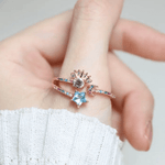 Celestial Harmony Ring (Yellow Moissanite) - Love Estella