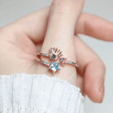 Celestial Harmony Ring (Yellow Moissanite) - Love Estella