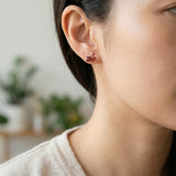 Cherry Garnet Studs