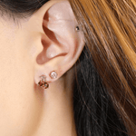 Cherry Garnet Studs - Love Estella