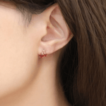 Cherry Garnet Studs - Love Estella