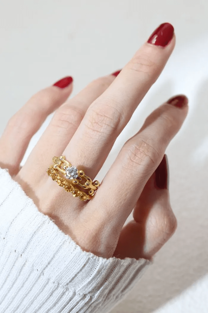 Citrine Half Eternity Band - Love Estella