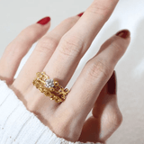 Citrine Half Eternity Band - Love Estella