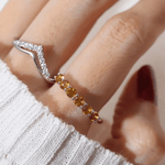 Citrine Half Eternity Band - Love Estella