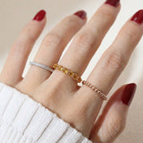 Citrine Half Eternity Band