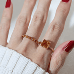 Citrine Half Eternity Band - Love Estella