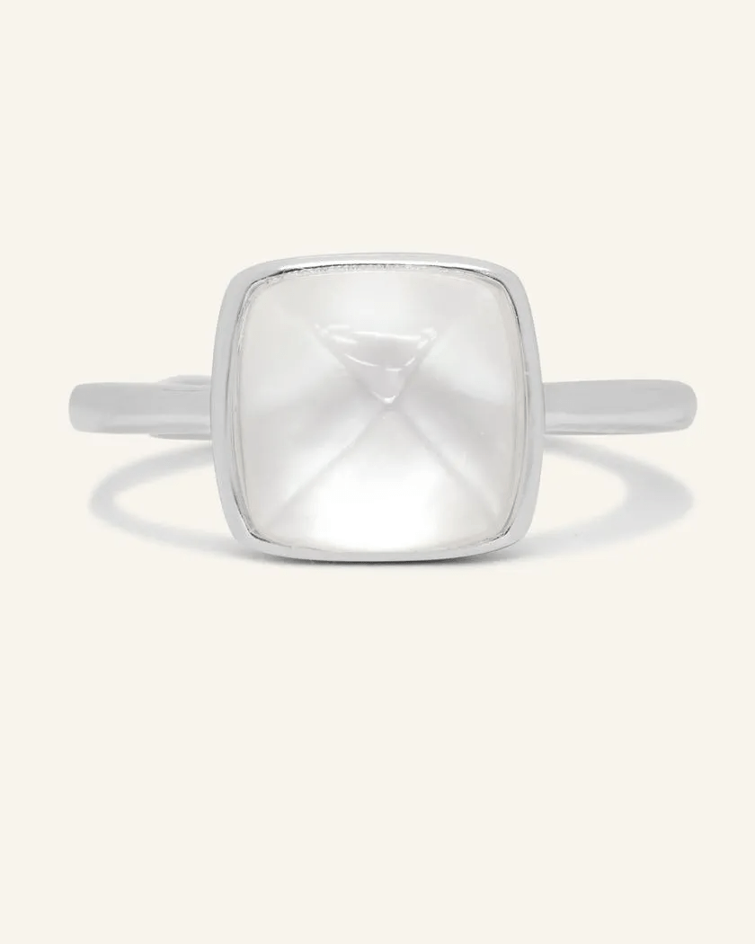 Clear Quartz Sugarloaf Ring - Love Estella