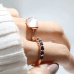 Clear Quartz Sugarloaf Ring - Love Estella