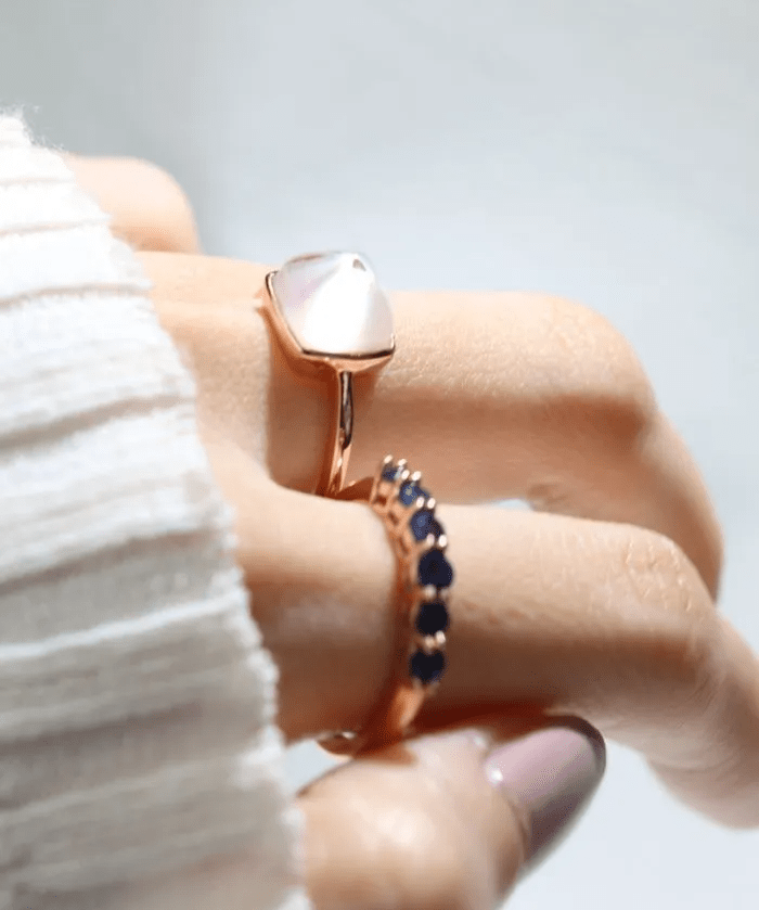 Clear Quartz Sugarloaf Ring - Love Estella