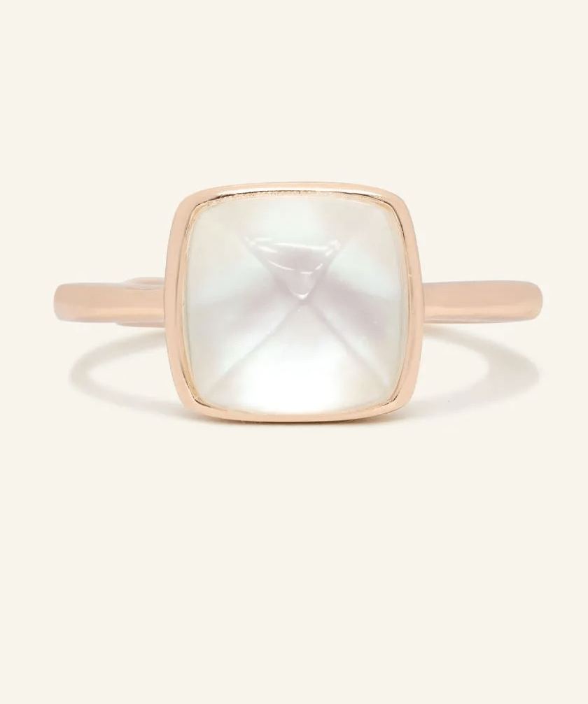 Clear Quartz Sugarloaf Ring - Love Estella