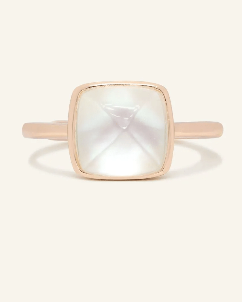 Clear Quartz Sugarloaf Ring - Love Estella