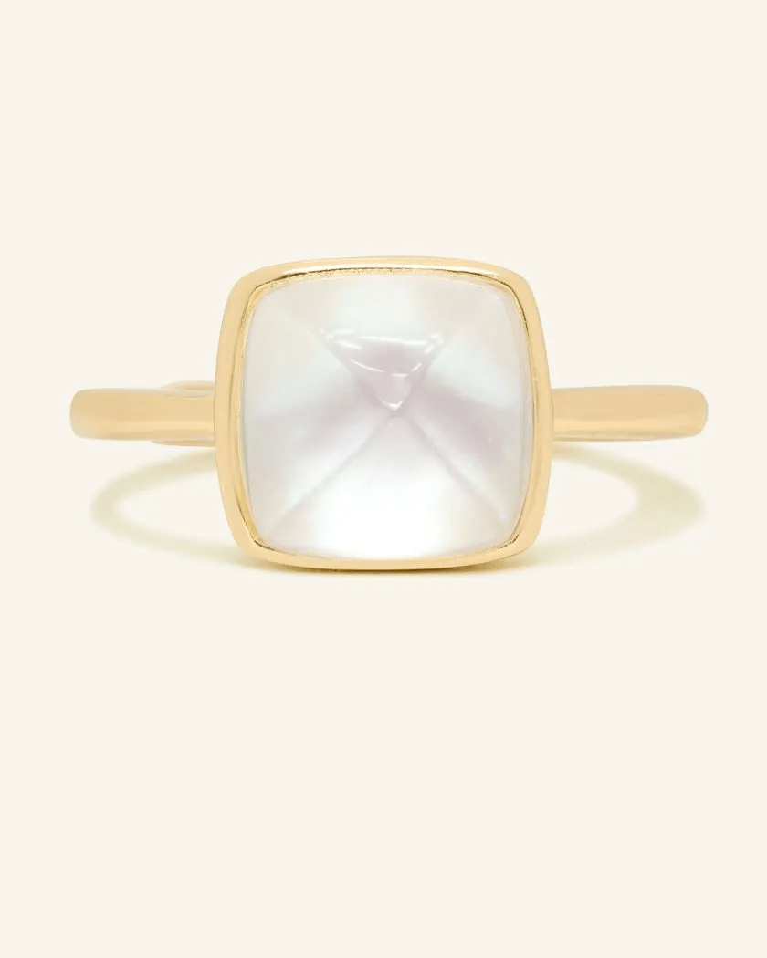 Clear Quartz Sugarloaf Ring - Love Estella
