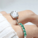 Clear Quartz Sugarloaf Ring - Love Estella